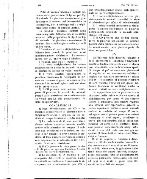 Pathologica rivista quindicinale