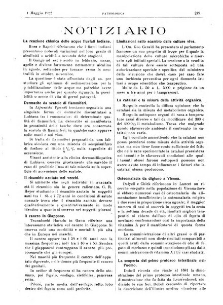 Pathologica rivista quindicinale