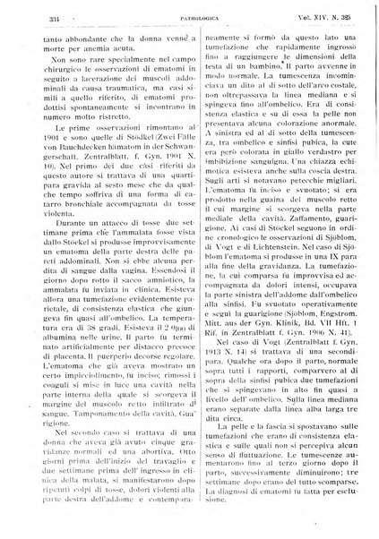 Pathologica rivista quindicinale