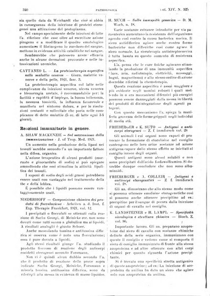 Pathologica rivista quindicinale