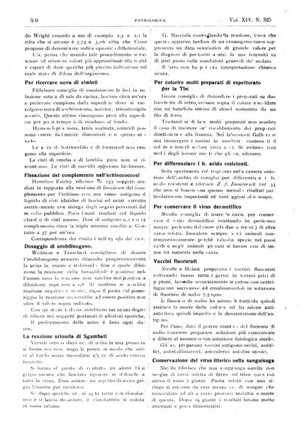 Pathologica rivista quindicinale