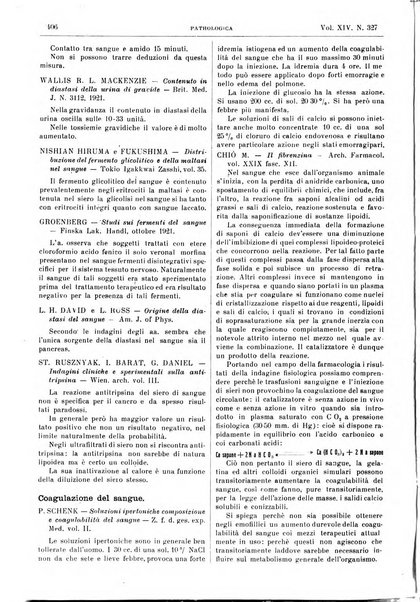 Pathologica rivista quindicinale