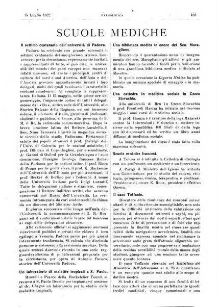 Pathologica rivista quindicinale