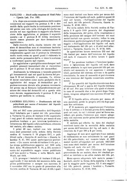 Pathologica rivista quindicinale