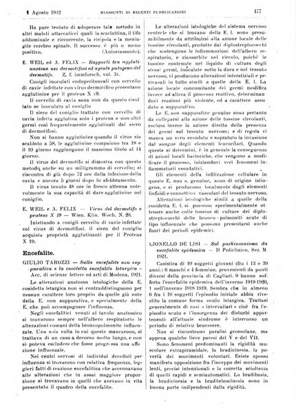 Pathologica rivista quindicinale