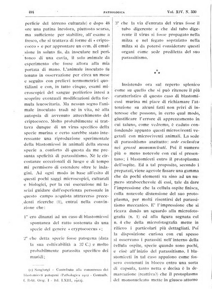 Pathologica rivista quindicinale