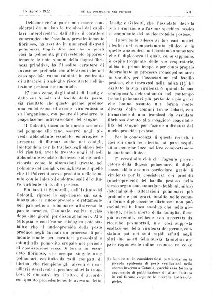 Pathologica rivista quindicinale