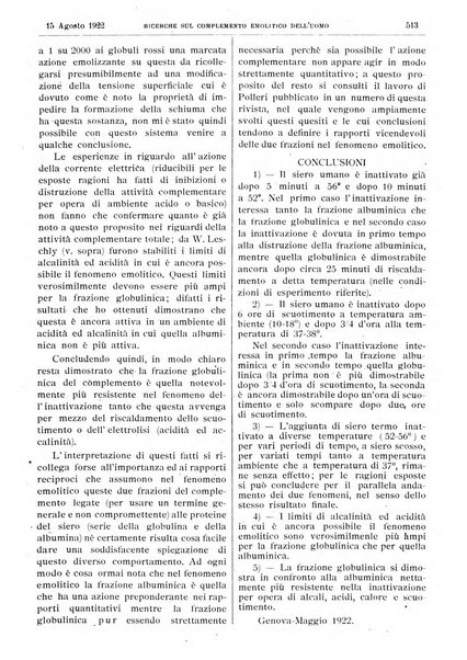 Pathologica rivista quindicinale