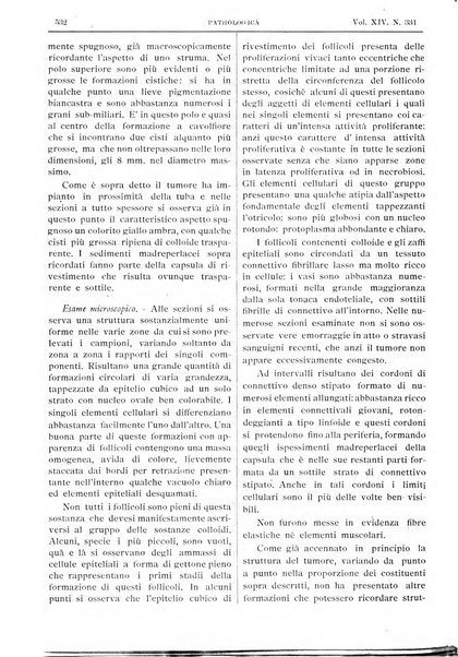 Pathologica rivista quindicinale