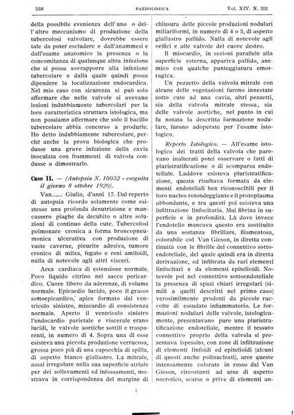 Pathologica rivista quindicinale