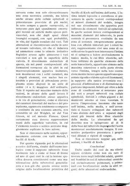 Pathologica rivista quindicinale