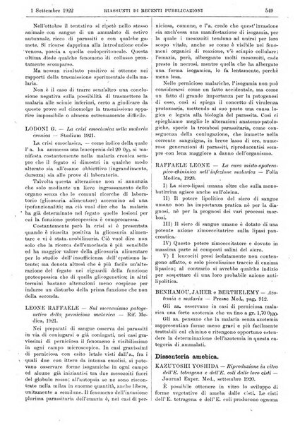 Pathologica rivista quindicinale