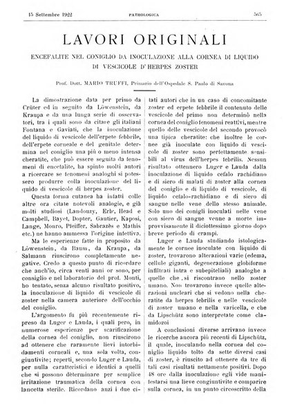 Pathologica rivista quindicinale