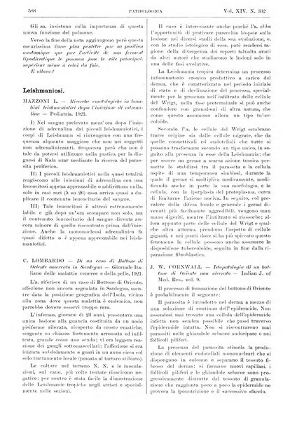 Pathologica rivista quindicinale