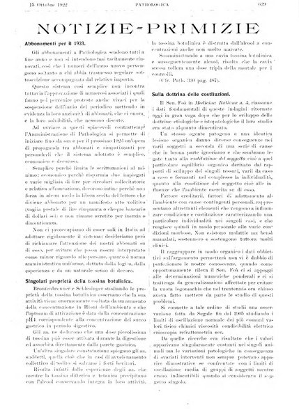 Pathologica rivista quindicinale