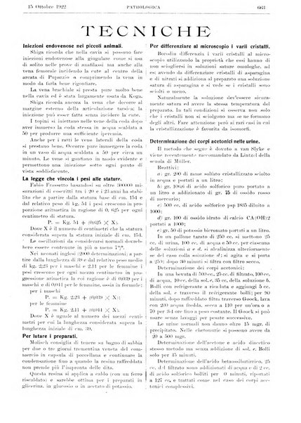 Pathologica rivista quindicinale