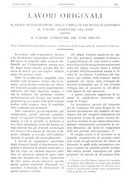 Pathologica rivista quindicinale