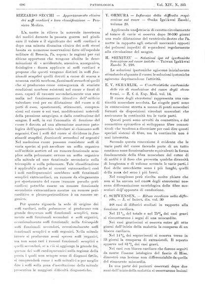 Pathologica rivista quindicinale