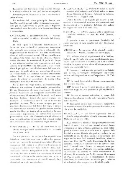 Pathologica rivista quindicinale