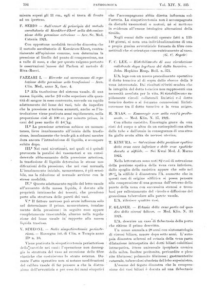 Pathologica rivista quindicinale