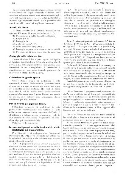 Pathologica rivista quindicinale