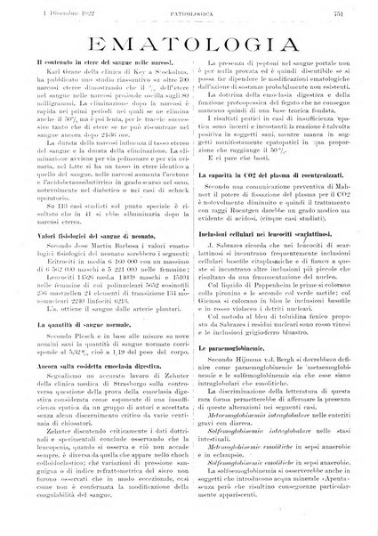 Pathologica rivista quindicinale