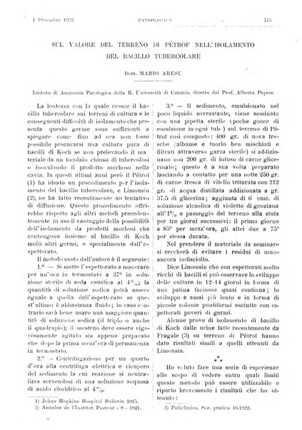 Pathologica rivista quindicinale