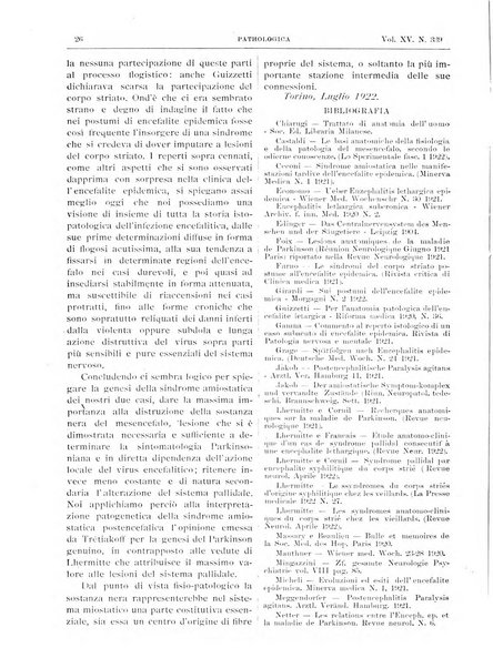 Pathologica rivista quindicinale