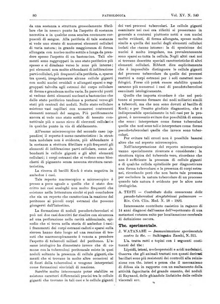 Pathologica rivista quindicinale