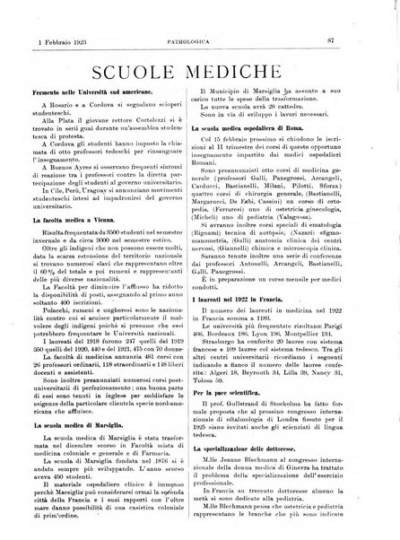 Pathologica rivista quindicinale