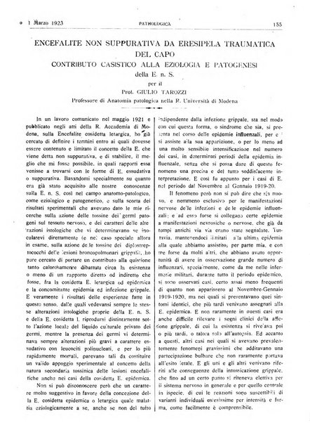 Pathologica rivista quindicinale