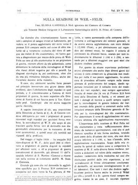 Pathologica rivista quindicinale