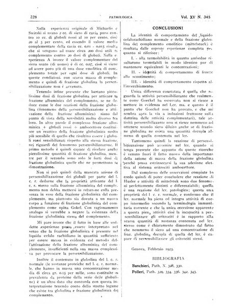 Pathologica rivista quindicinale