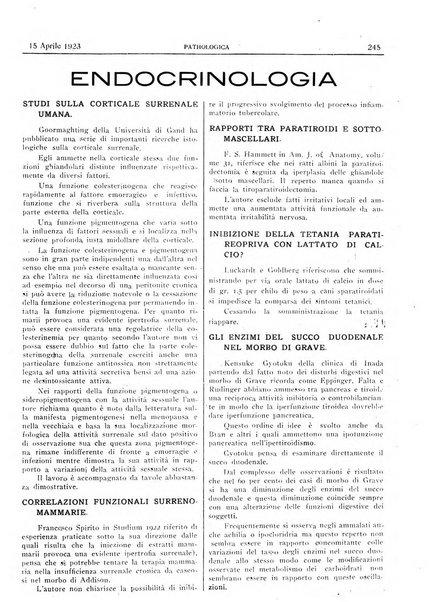 Pathologica rivista quindicinale