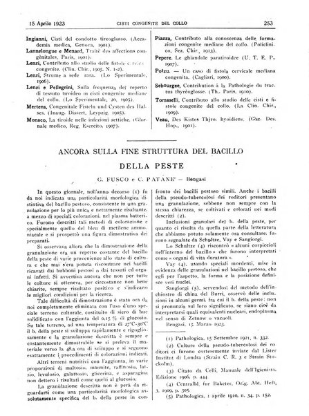 Pathologica rivista quindicinale