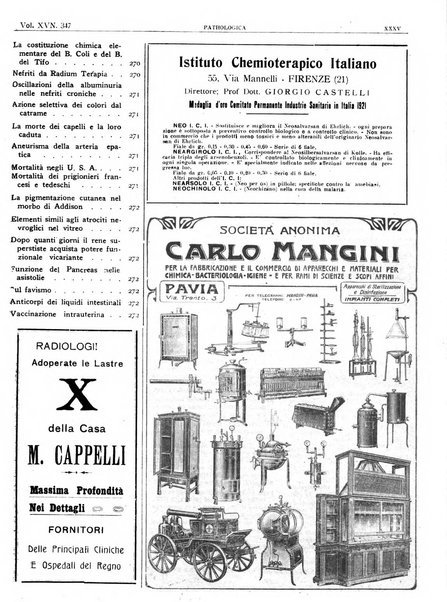 Pathologica rivista quindicinale