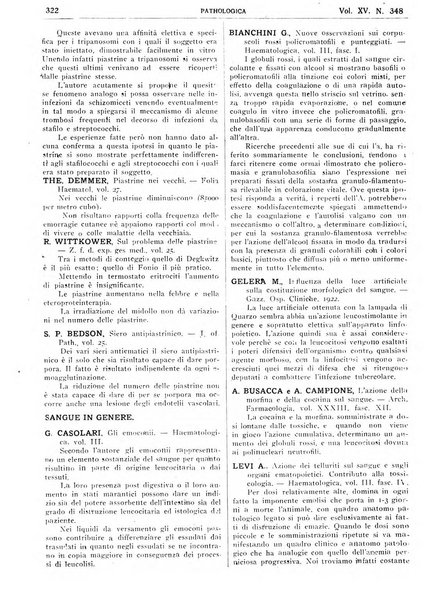 Pathologica rivista quindicinale