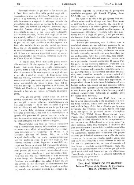 Pathologica rivista quindicinale