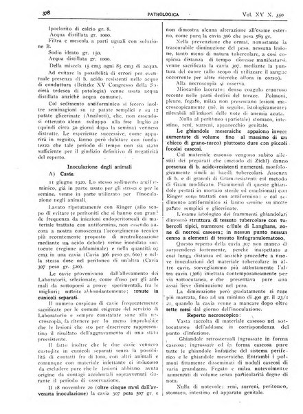 Pathologica rivista quindicinale