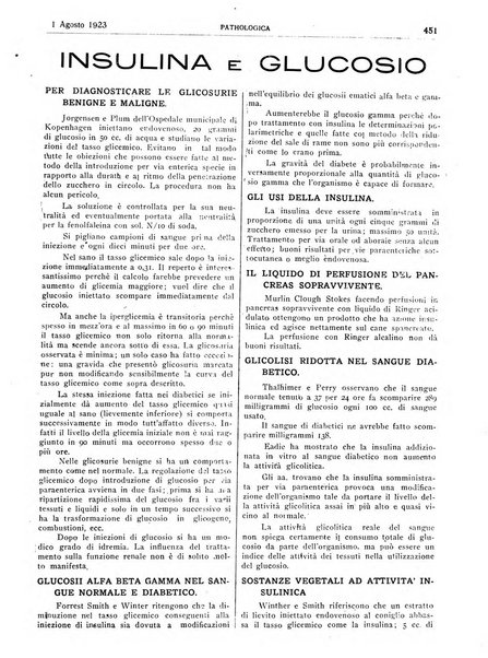 Pathologica rivista quindicinale