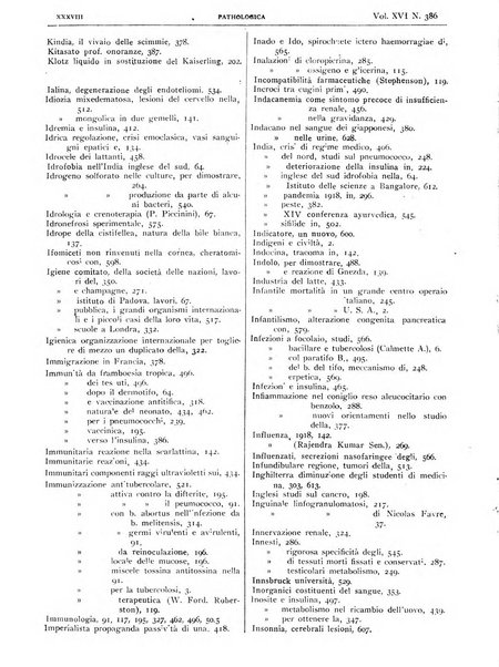 Pathologica rivista quindicinale