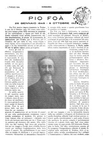 Pathologica rivista quindicinale