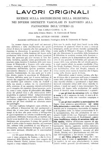 Pathologica rivista quindicinale