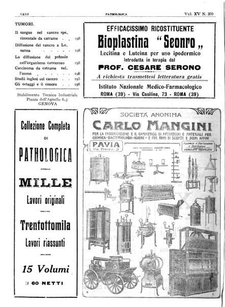 Pathologica rivista quindicinale