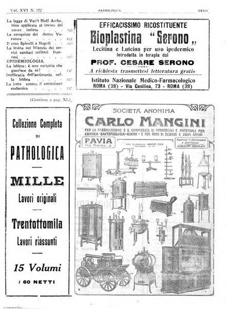 Pathologica rivista quindicinale