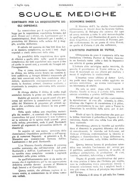 Pathologica rivista quindicinale