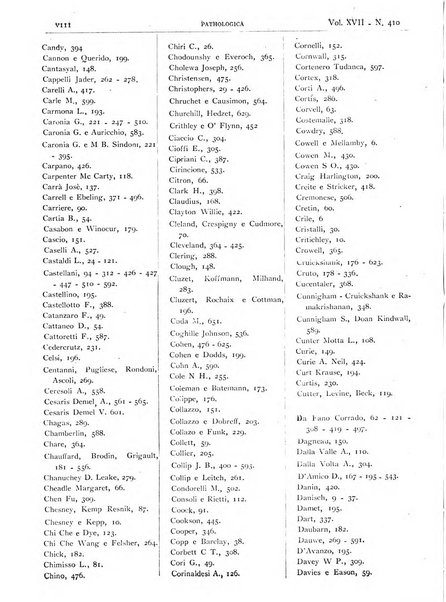 Pathologica rivista quindicinale