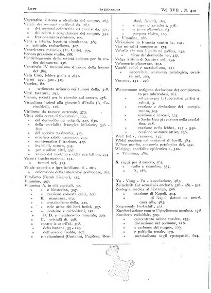 Pathologica rivista quindicinale