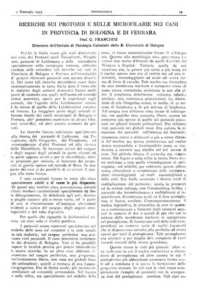 Pathologica rivista quindicinale