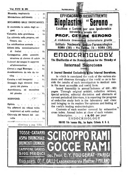 Pathologica rivista quindicinale